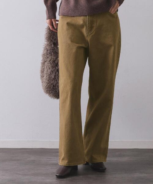 OPAQUE.CLIP（オペークドットクリップ）の「ヴィンテージカラーワイドストレートパンツ【洗濯機OK】（その他パンツ・レディース・ダークグレー/ブラウン系・38/40/42）」の20枚目の写真