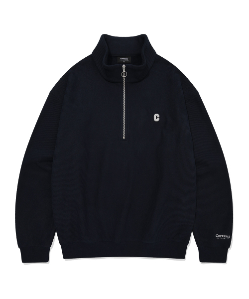 COVERNAT(カバーナット)の「スモールCロゴコーデュロイハーフジップネイビー(その他トップス・レディース・その他・X-SMALL/SMALL/MEDIUM/LARGE/X-LARGE)」の1枚目の写真