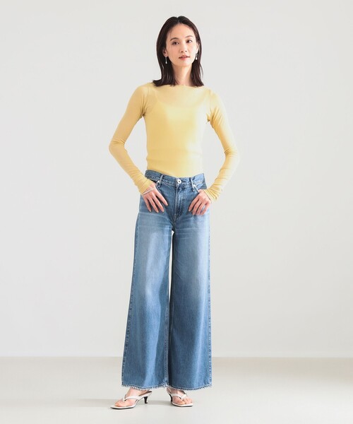 Demi-Luxe BEAMS(デミルクス ビームス)の「upper hights / THE LAUREN デニムパンツ(デニムパンツ・レディース・ライトブルー・24/23/22)」の3枚目の写真