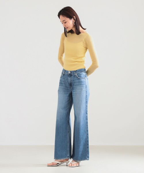 Demi-Luxe BEAMS(デミルクス ビームス)の「upper hights / THE LAUREN デニムパンツ(デニムパンツ・レディース・ライトブルー・24/23/22)」の4枚目の写真