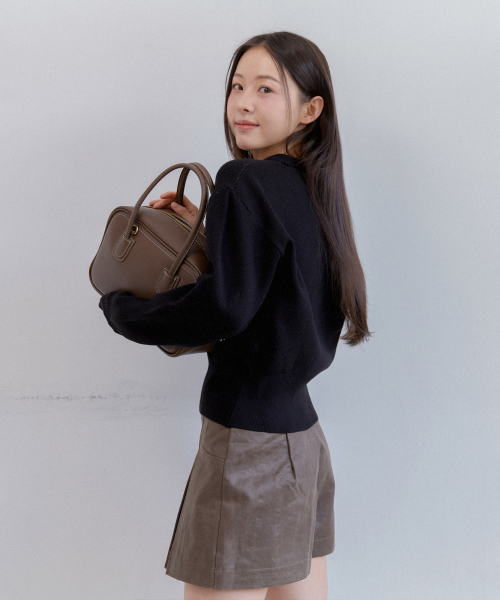 ANOETIC（アノエティック）の「ANC HEART ROSE KNIT_BLACK（ニット/セーター・レディース・ブラック・FREE）」の3枚目の写真