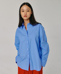 PAPERBOY（ペーパーボーイ）の「60番手高密度ルーズフィットシャツ-ブルー（シャツ/ブラウス）」