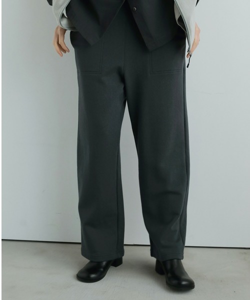 anuke(アンヌーク)の「Wide Sweat Pants(その他パンツ・レディース・グレー/チャコールグレー・36inch/38inch)」の2枚目の写真