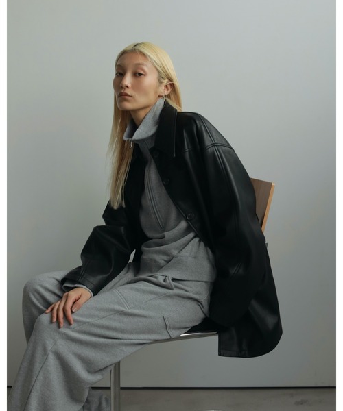 anuke(アンヌーク)の「Wide Sweat Pants(その他パンツ・レディース・グレー/チャコールグレー・36inch/38inch)」の6枚目の写真