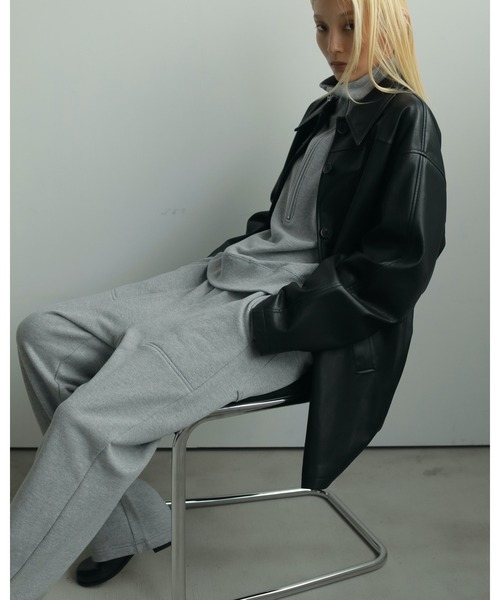 anuke(アンヌーク)の「Wide Sweat Pants(その他パンツ・レディース・グレー/チャコールグレー・36inch/38inch)」の7枚目の写真
