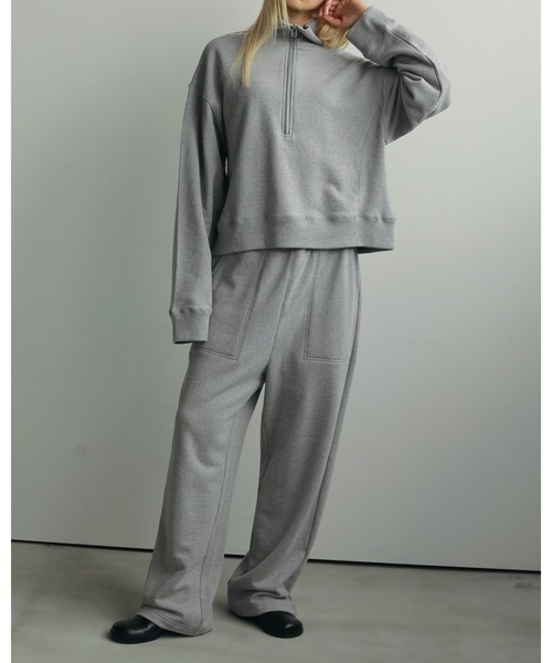 anuke(アンヌーク)の「Wide Sweat Pants(その他パンツ・レディース・グレー/チャコールグレー・36inch/38inch)」の8枚目の写真