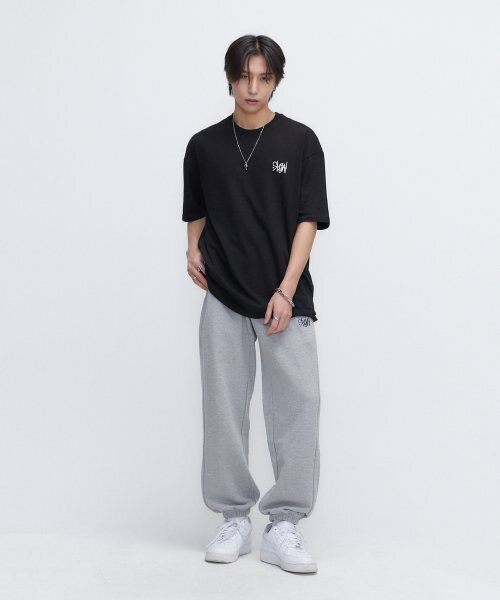 SLOW RECORD HOUSE(スローレコードハウス)の「ベーシックロゴジョガーパンツ_グレー(スウェットパンツ・レディース・その他・SMALL/MEDIUM/LARGE)」の4枚目の写真