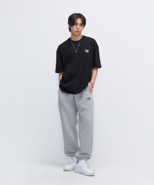 SLOW RECORD HOUSE(スローレコードハウス)の「ベーシックロゴジョガーパンツ_グレー(スウェットパンツ・レディース・その他・SMALL/MEDIUM/LARGE)」の2枚目の写真