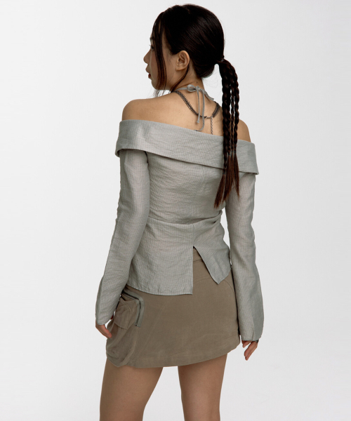 KASHIKO(カシコ)の「Fluffy Cargo Mini Skirt Pants Khaki(スカート・レディース・その他・SMALL/MEDIUM)」の5枚目の写真
