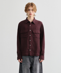 NOUN（ノウン）の「crop shirts (wine)（シャツ/ブラウス）」