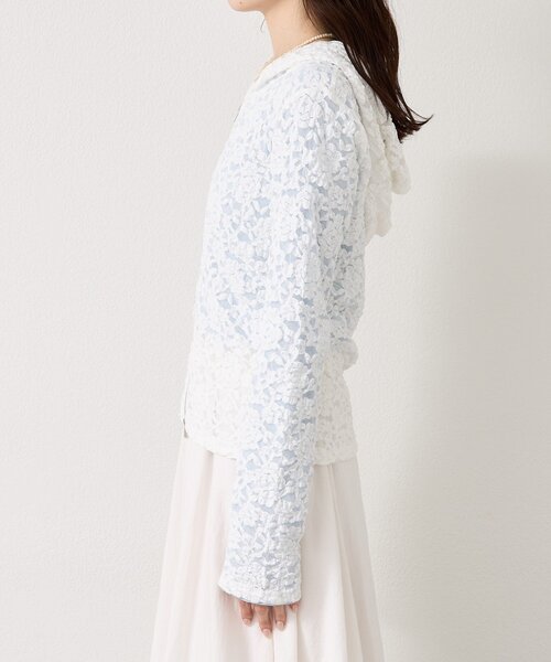 mystic（ミスティック）の「レースフーディーパーカー（パーカー・レディース・オフホワイト/ブラック・FREE/2）」の10枚目の写真