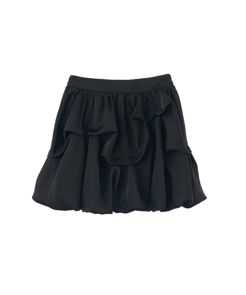 idem（イデム）の「【 ZOZO限定 】tuck balloon mini skirt / タックバルーンスカート（スカート・レディース・ブラック/アイボリー・FREE）」の15枚目の写真