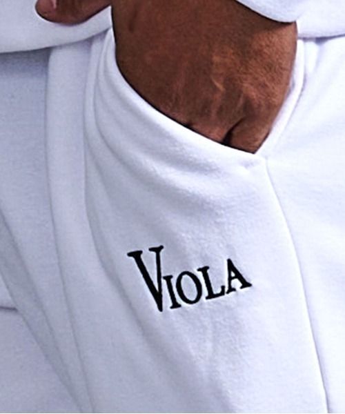 VIOLA（ヴィオラ）の「『VIOLA rumore/ヴィオラ ルモーレ』フリース起毛パンツ（スウェットパンツ・メンズ・ブラック/オフホワイト・L/XL/M）」の10枚目の写真