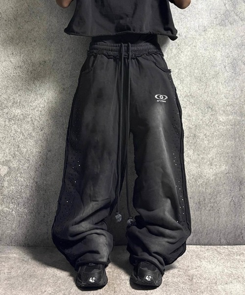 Deadstarストレートワイドスウェットパンツ（スウェットパンツ