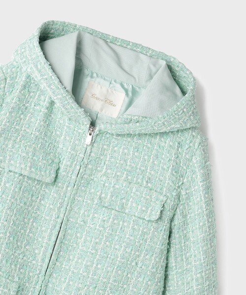 GRACE CLASS(グレースクラス)の「ツイードフーディーコート(その他アウター・レディース・ミント・36)」の14枚目の写真
