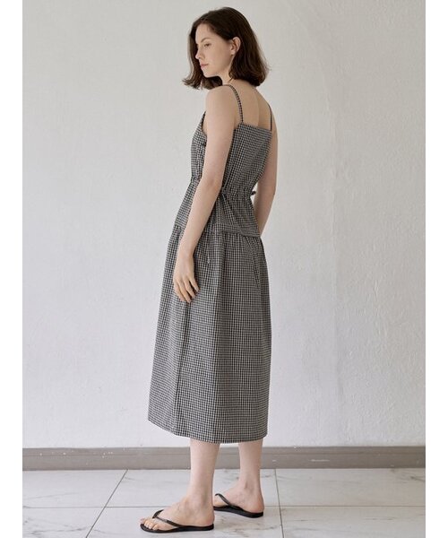 AVANT-G(アバン)の「Gingham Check String Layered Dress - BLACK(ワンピース・レディース・その他・FREE)」の4枚目の写真