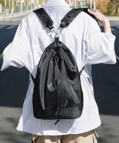 MM6 Drawstring Bag SB6WA0004 ナップサック リュック 楽天市場】MM6 エムエムシックス バックパック Drawstring Bag