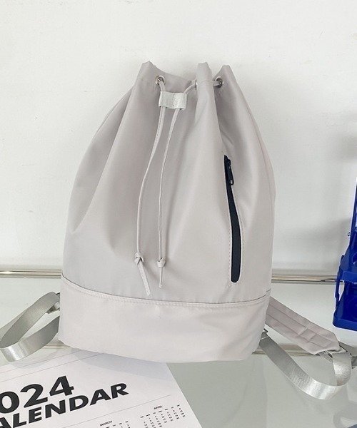 セール】2WAYナイロン巾着リュック/ナップサック/A4サイズ対応（バック