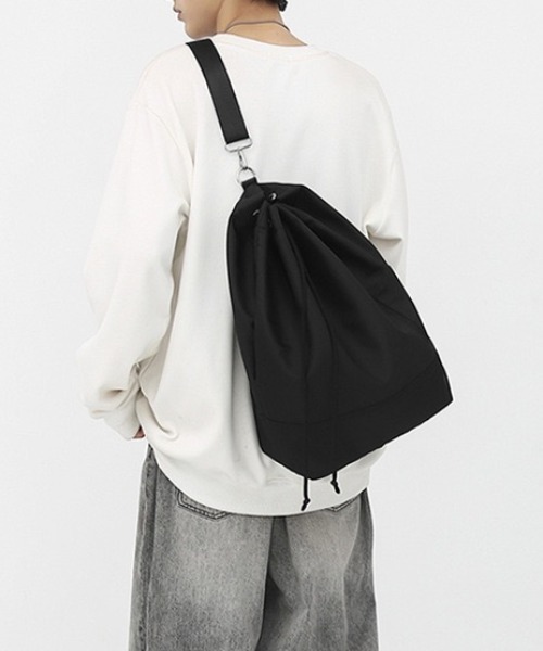 セール】2WAYナイロン巾着リュック/ナップサック/A4サイズ対応（バック