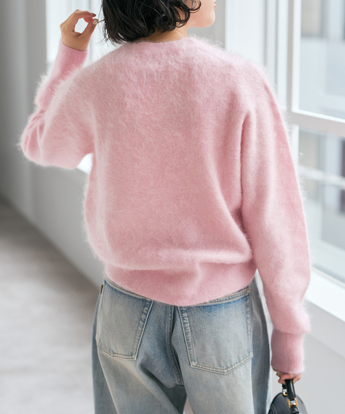 セール】ファーカシミヤクルーネックプルオーバー（ニット/セーター