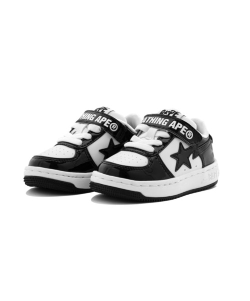 A BATHING APE(アベイシングエイプ)の「BAPE STA KIDS #2(スニーカー・キッズ・ブラック/グリーン/ピンク・14.0cm/19/17/13.0cm/15 /18/16)」の2枚目の写真