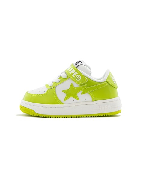 A BATHING APE(アベイシングエイプ)の「BAPE STA KIDS #2(スニーカー・キッズ・ブラック/グリーン/ピンク・14.0cm/19/17/13.0cm/15 /18/16)」の5枚目の写真