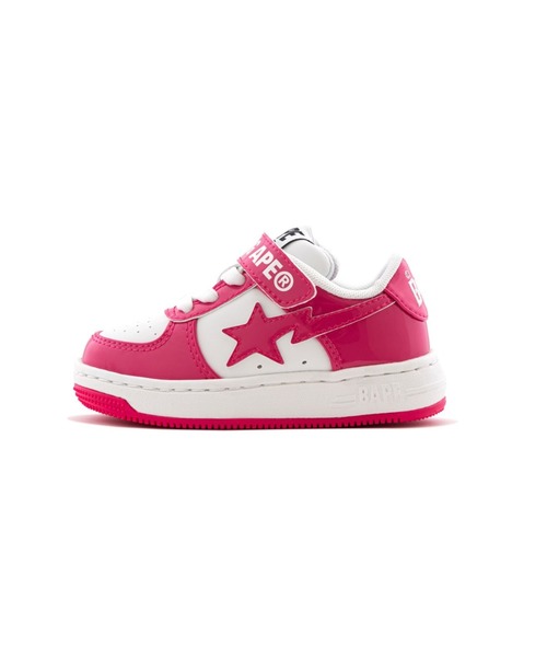 A BATHING APE(アベイシングエイプ)の「BAPE STA KIDS #2(スニーカー・キッズ・ブラック/グリーン/ピンク・14.0cm/19/17/13.0cm/15 /18/16)」の6枚目の写真