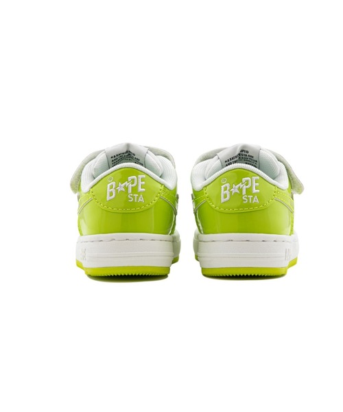A BATHING APE(アベイシングエイプ)の「BAPE STA KIDS #2(スニーカー・キッズ・ブラック/グリーン/ピンク・14.0cm/19/17/13.0cm/15 /18/16)」の8枚目の写真