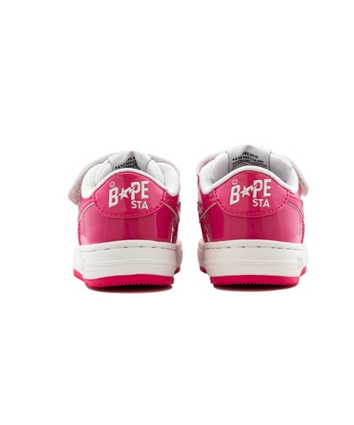 A BATHING APE(アベイシングエイプ)の「BAPE STA KIDS #2(スニーカー・キッズ・ブラック/グリーン/ピンク・14.0cm/19/17/13.0cm/15 /18/16)」の9枚目の写真