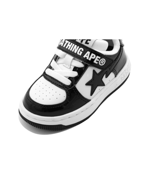 A BATHING APE(アベイシングエイプ)の「BAPE STA KIDS #2(スニーカー・キッズ・ブラック/グリーン/ピンク・14.0cm/19/17/13.0cm/15 /18/16)」の10枚目の写真