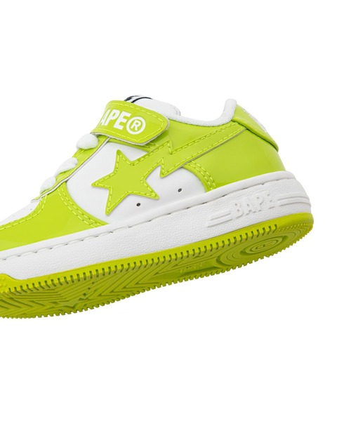 A BATHING APE(アベイシングエイプ)の「BAPE STA KIDS #2(スニーカー・キッズ・ブラック/グリーン/ピンク・14.0cm/19/17/13.0cm/15 /18/16)」の14枚目の写真