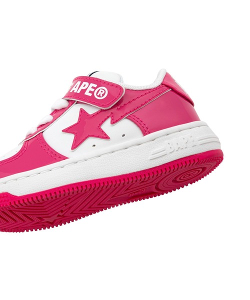 A BATHING APE(アベイシングエイプ)の「BAPE STA KIDS #2(スニーカー・キッズ・ブラック/グリーン/ピンク・14.0cm/19/17/13.0cm/15 /18/16)」の15枚目の写真