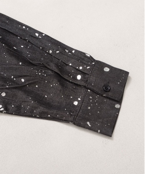 CavariA(キャバリア)の「『CavariA/キャバリア』ラメプリントBIGシルエットシャツ(シャツ/ブラウス・メンズ・グレー/ブラック・L/M)」の4枚目の写真