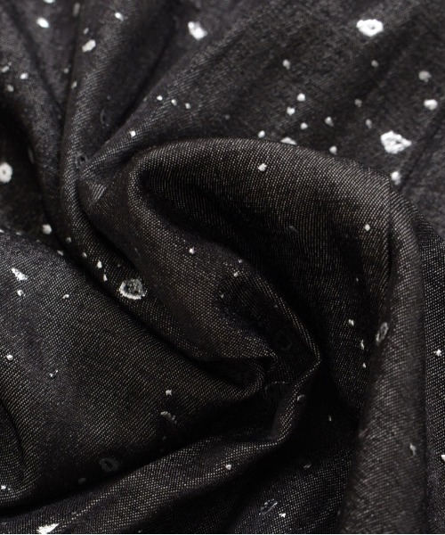 CavariA(キャバリア)の「『CavariA/キャバリア』ラメプリントBIGシルエットシャツ(シャツ/ブラウス・メンズ・グレー/ブラック・L/M)」の8枚目の写真