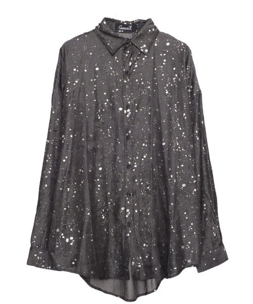 CavariA(キャバリア)の「『CavariA/キャバリア』ラメプリントBIGシルエットシャツ(シャツ/ブラウス・メンズ・グレー/ブラック・L/M)」の9枚目の写真