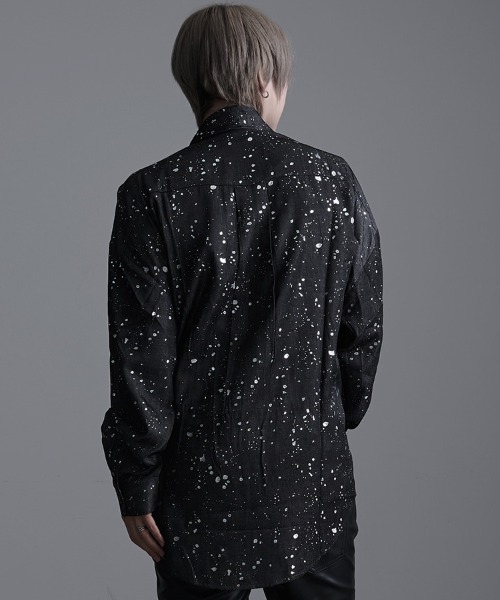 CavariA(キャバリア)の「『CavariA/キャバリア』ラメプリントBIGシルエットシャツ(シャツ/ブラウス・メンズ・グレー/ブラック・L/M)」の13枚目の写真