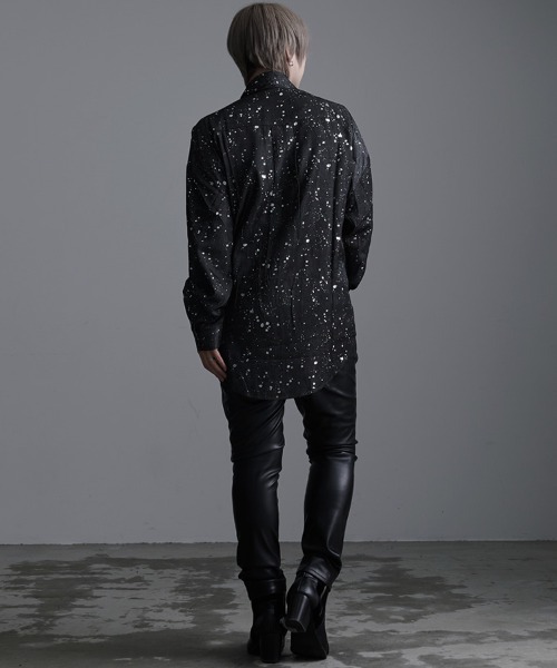 CavariA(キャバリア)の「『CavariA/キャバリア』ラメプリントBIGシルエットシャツ(シャツ/ブラウス・メンズ・グレー/ブラック・L/M)」の15枚目の写真