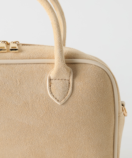 VELETTO（ベレット）の「《追加・NOBLE別注カラー》VELETTO/ベレット エコスウェードボストン（ボストンバッグ・レディース・ベージュ系その他/チャコールグレー・FREE）」の14枚目の写真