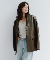 anuans | レザーテーラードジャケット(テーラードジャケット)