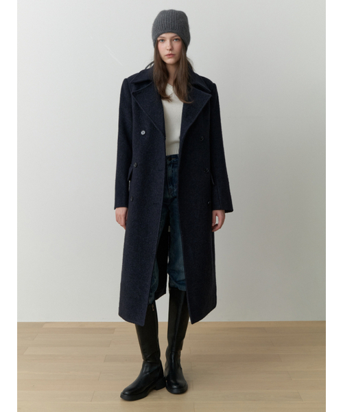 RE_L(リエル)の「Note double wool coat (navy)(チェスターコート・レディース・その他・FREE)」の1枚目の写真