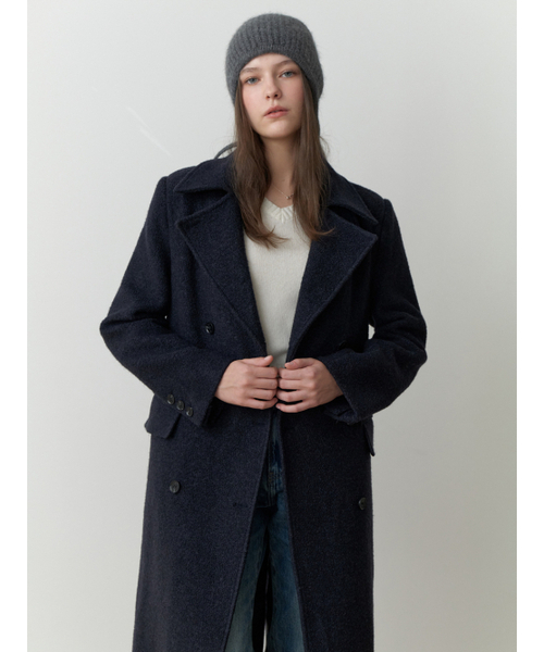 RE_L(リエル)の「Note double wool coat (navy)(チェスターコート・レディース・その他・FREE)」の5枚目の写真