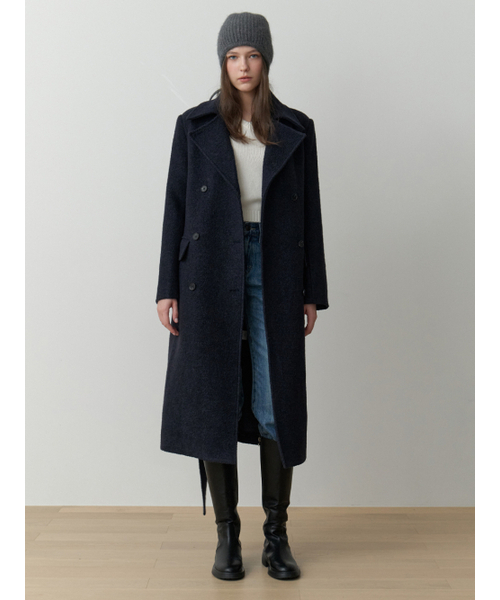RE_L(リエル)の「Note double wool coat (navy)(チェスターコート・レディース・その他・FREE)」の8枚目の写真