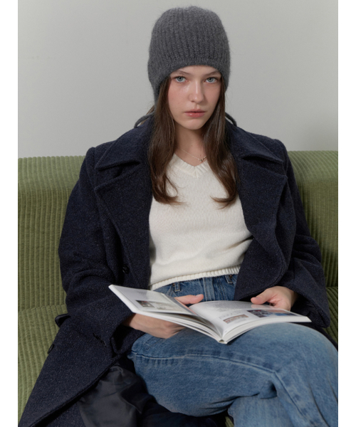 RE_L(リエル)の「Note double wool coat (navy)(チェスターコート・レディース・その他・FREE)」の2枚目の写真