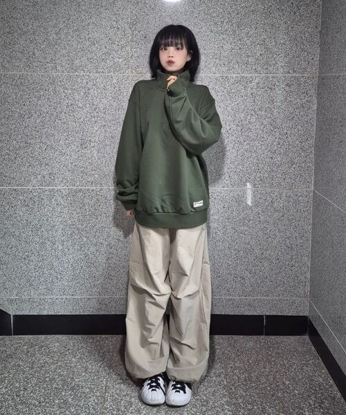 JEEP（ジープ）の「[360g] M-ロゴ ハーフジップ スウェット (JR5TSU838GN)（スウェット・レディース・その他・SMALL/MEDIUM/LARGE/X-LARGE/2XL）」の3枚目の写真