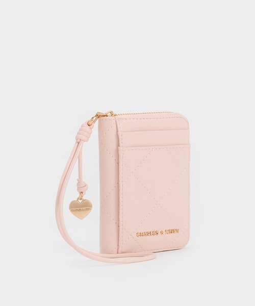 CHARLES & KEITH(チャールズ & キース)の「Apfra アップフラ キルトリストレットカードホルダー(カードケース・レディース・ブラック/クリーム/ピンク・XXS)」の12枚目の写真
