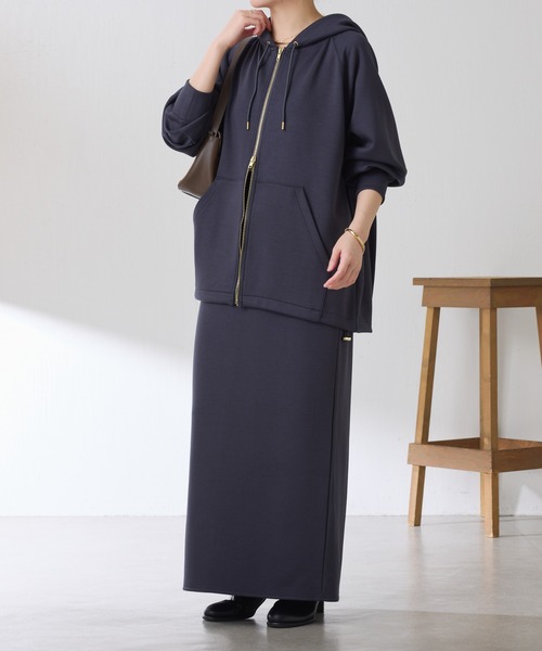 COLLAGE GALLARDAGALANTE（コラージュガリャルダガランテ）の「ポンチタイトスカート/セットアップ/WEB限定（スカート・レディース・チャコールグレー/ブラック・FREE/TM/PM）」の19枚目の写真