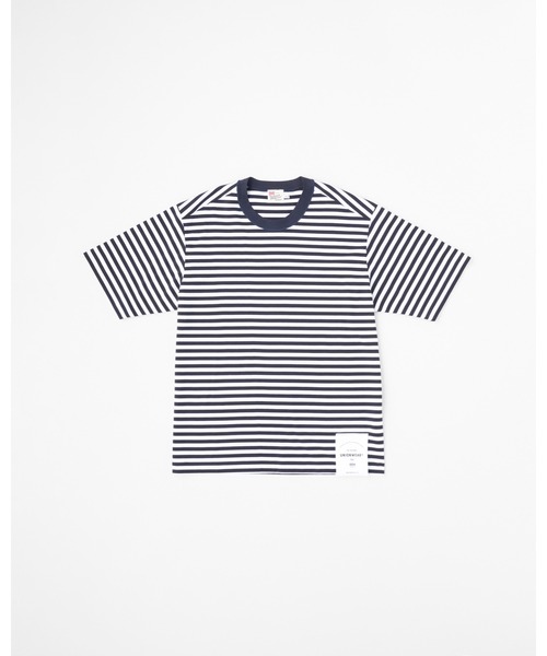 Traditional Weatherwear（トラディショナルウェザーウェア）の「TEE 002（Tシャツ/カットソー・メンズ・ホワイト×ブラック/ホワイト×ネイビー・M/S）」の2枚目の写真