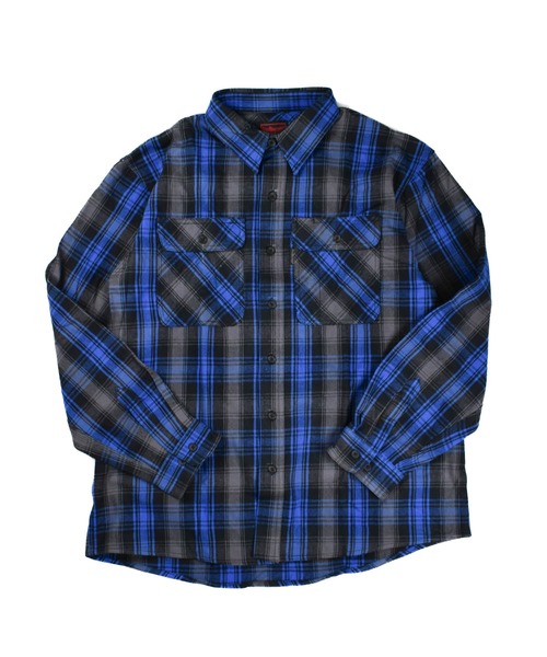 FIVEBROTHER（ファイブブラザー）の「【T14】【FIVEBROTHER/ファイブブラザー】9oz HEAVY CHECK SHIRTS（シャツ/ブラウス・メンズ・ブラック系その他/ブルー系その他2/ブラウン系その他/イエロー系その他/ブラック系その他2/レッド系その他/ブルー系その他/レッド系その他2・XX-LARGE/X-LARGE/LARGE/MEDIUM）」の4枚目の写真