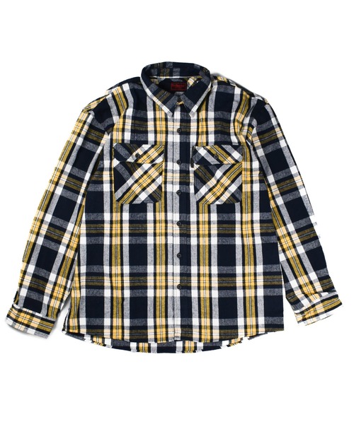 FIVEBROTHER（ファイブブラザー）の「【T14】【FIVEBROTHER/ファイブブラザー】9oz HEAVY CHECK SHIRTS（シャツ/ブラウス・メンズ・ブラック系その他/ブルー系その他2/ブラウン系その他/イエロー系その他/ブラック系その他2/レッド系その他/ブルー系その他/レッド系その他2・XX-LARGE/X-LARGE/LARGE/MEDIUM）」の9枚目の写真