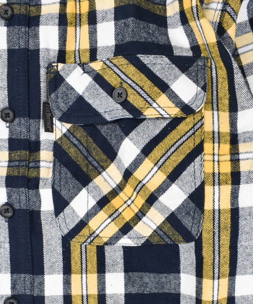 FIVEBROTHER（ファイブブラザー）の「【T14】【FIVEBROTHER/ファイブブラザー】9oz HEAVY CHECK SHIRTS（シャツ/ブラウス・メンズ・ブラック系その他/ブルー系その他2/ブラウン系その他/イエロー系その他/ブラック系その他2/レッド系その他/ブルー系その他/レッド系その他2・XX-LARGE/X-LARGE/LARGE/MEDIUM）」の12枚目の写真